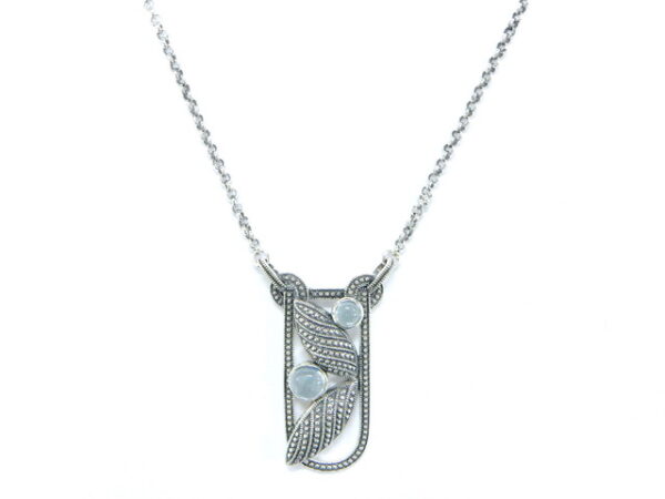 925 SILVER NECKLACE WITH SKYBLUE TOPAZ