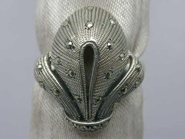 SILVER 925 RING WITH MARCASITE