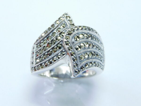 SILVER 925 RING WITH MARCASITE