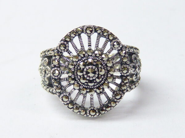 SILVER 925 RING WITH MARCASITE