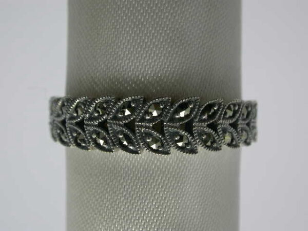 SILVER 925 RING WITH MARCASITE