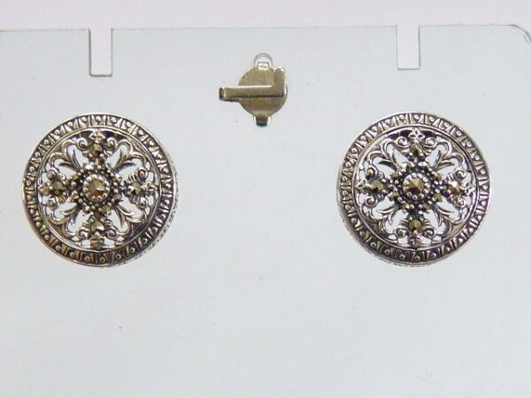 SILVER 925 EARRING WITH MARCASITE