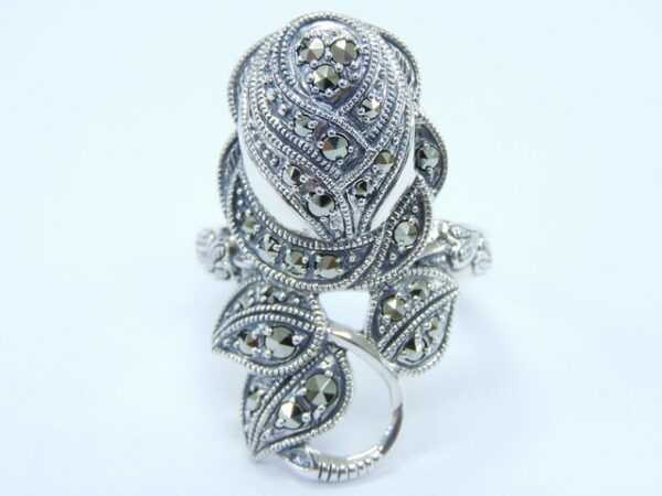 SILVER 925 RING WITH MARCASITE